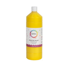 Plakkaatverf Qrea geel 1000ml