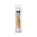 Qrea Brosse Qrea poil synthétique set 3 largeurs