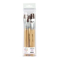 Qrea Brosse Qrea poil synthétique set 5 largeurs