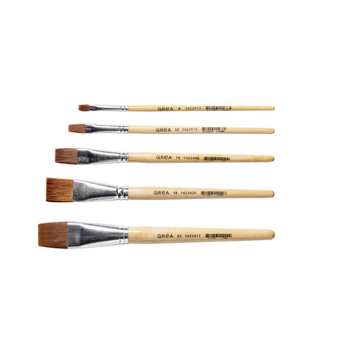 Qrea Brosse Qrea poil synthétique set 5 largeurs