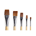 Qrea Brosse Qrea poil synthétique set 5 largeurs