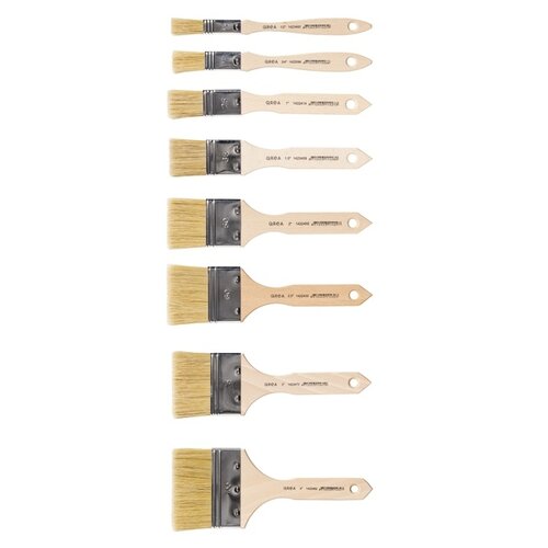 Qrea Brosse plate Qrea soie de porc set 3 largeurs