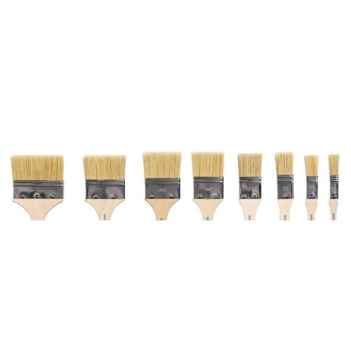 Qrea Brosse plate Qrea soie de porc set 3 largeurs