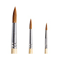 Qrea Pinceau Qrea poil synthétique set 3 largeurs
