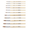 Qrea Pinceau Qrea poil synthétique set 3 largeurs