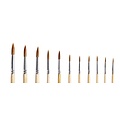 Qrea Pinceau Qrea poil synthétique set 3 largeurs