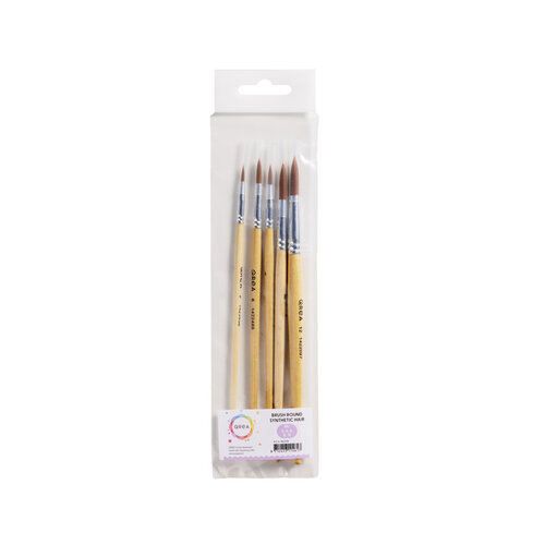 Qrea Pinceau Qrea poil synthétique set 5 largeurs