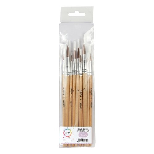 Qrea Pinceau Qrea poil synthétique set 10 largeurs