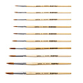 Qrea Pinceau Qrea poil synthétique set 10 largeurs