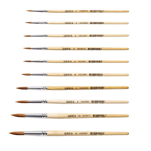 Qrea Pinceau Qrea poil synthétique set 10 largeurs