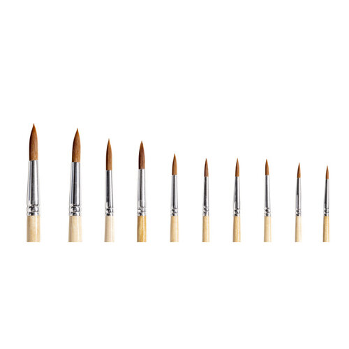 Qrea Pinceau Qrea poil synthétique set 10 largeurs