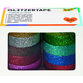 Folia Paper Ruban adhésif pailleté Folia 5mx15mm assorti