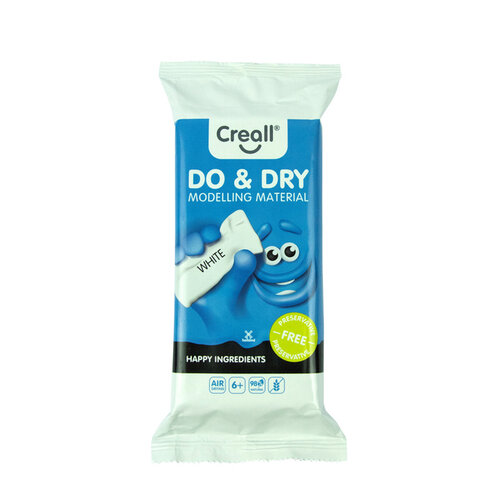 Creall Pâte à modeler Do & Dry Airdrying blanc 500g