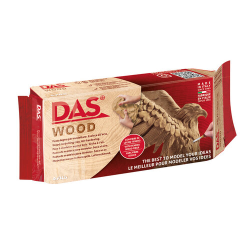 Das Pâte à modeler DAS durcissant à l'air aspect bois 700g
