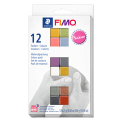 Pâte à modeler Fimo Soft Colour Pack 12 couleurs mode