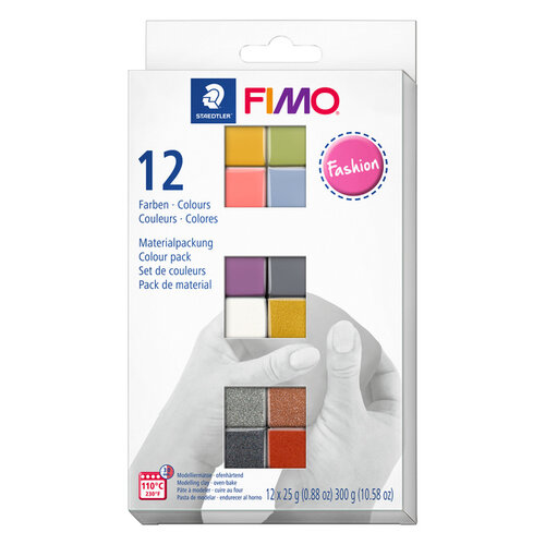 Fimo Staedtler Klei Fimo soft colour pak à 12 mode kleuren