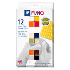 Pâte à modeler Fimo Soft Colour Pack 12 couleurs naturelles