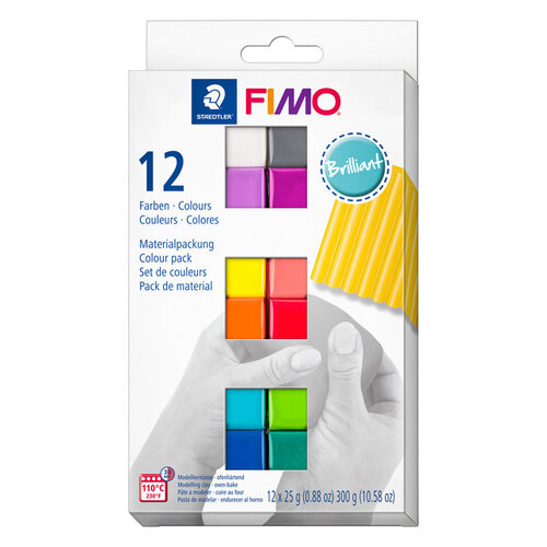 Fimo Staedtler Klei Fimo soft colour pak à 12 briljante kleuren