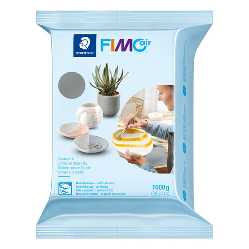 Fimo Staedtler Boetseerklei Fimo Air 1000gram grijs