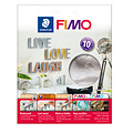 Fimo Staedtler Métal en feuille Fimo 14x14cm 10 feuilles argent