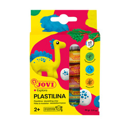 Boetseerklei Jovi plastalina 15gr standaard kleuren assorti etui à 6 stuks