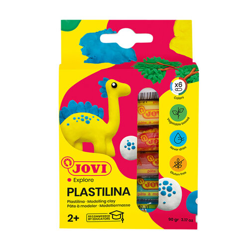 JOVI Pâte à modeler Jovi Plastakina 15g couleurs standard