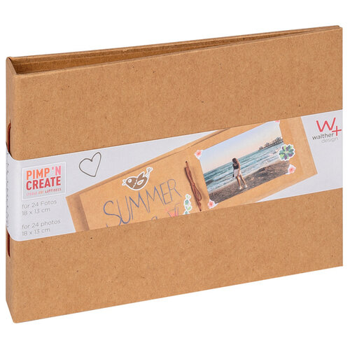 walther design Fotoalbum walther design mini 24 foto's 13x18cm horizontaal kraft