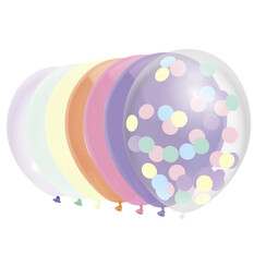 Ballon Haza uni 30cm 10 pièces pastel assorti