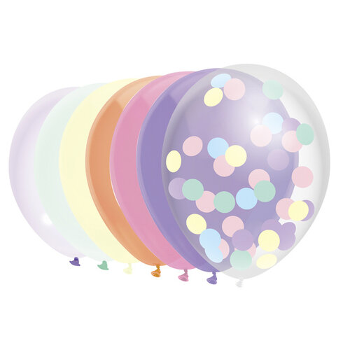 Haza Ballon Haza uni 30cm 10 stuks pastel assorti