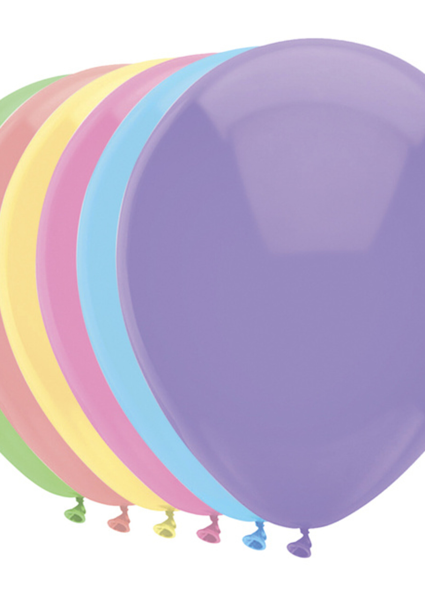 Haza Ballon Haza uni 30cm 100 stuks pastel assorti