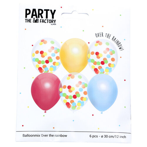 Haza Ballon Haza Over The Rainbow 30cm 6 pièces assorti