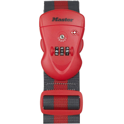 Master Lock Kofferriem Master Lock TSA Rood/Zwart