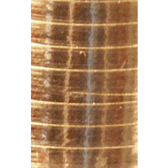 Ruban cadeau Haza 250mx5mm or métallique