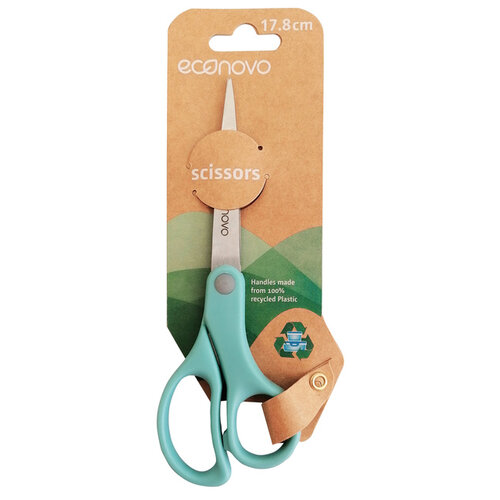 Econovo Ciseaux Econovo 18cm bleu blister 1 pièce