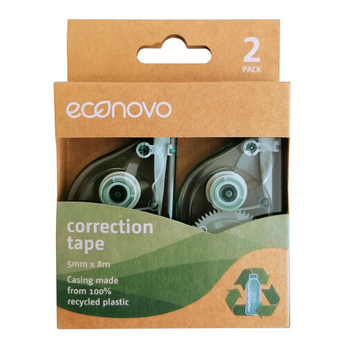Econovo Roller correcteur Econovo 5mmx8m blister 2 pièces