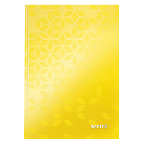 Leitz Notitieboek Leitz WOW A5 160blz 90gr lijn geel