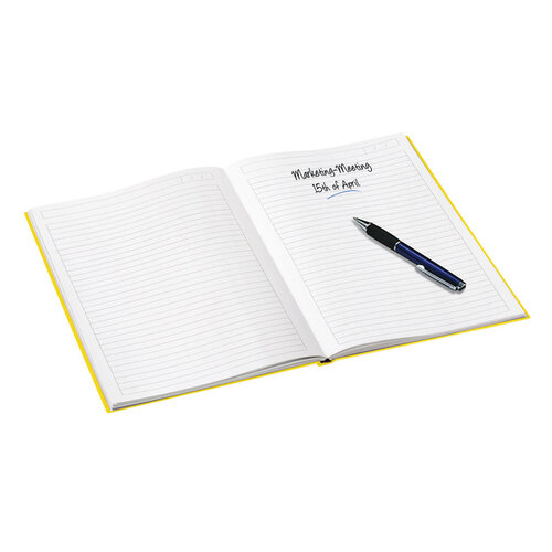Leitz Notitieboek Leitz WOW A5 160blz 90gr lijn geel