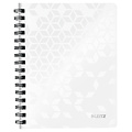Leitz Cahier de notes Leitz WOW A5 ligné spirale PP blanc