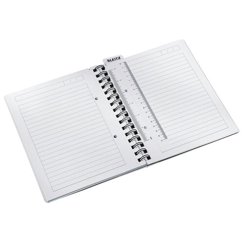 Leitz Cahier de notes Leitz WOW A5 ligné spirale PP blanc