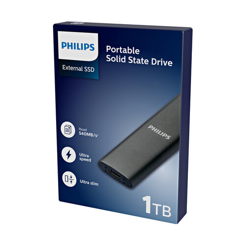 Philips SSD Philips External 1TB Ultra Speed Space Grey