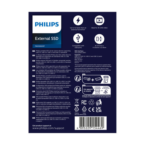 Philips SSD Philips External 250 GB Ultra Speed Space Grey