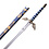 ZELDA - Link - Master Sword in Leder - Blauwe Deluxe Editie