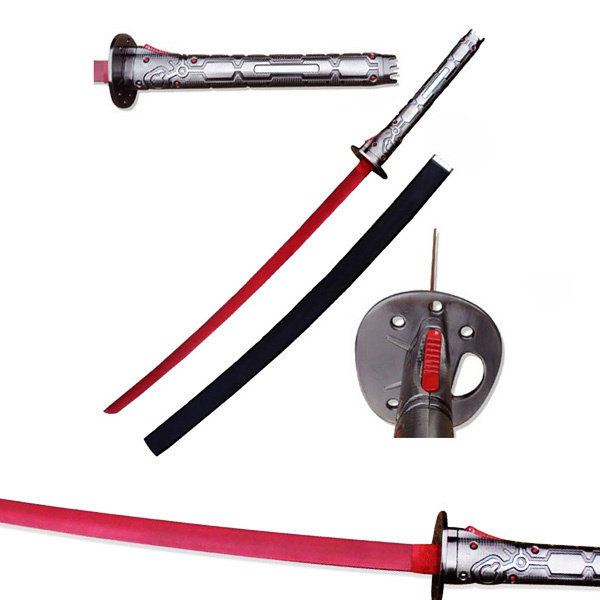 HF Murasama Fantasy Blade Samuel Rodrigues Sword Cosplay Prop Toy Knife Red  Color-Saya Wooden Material