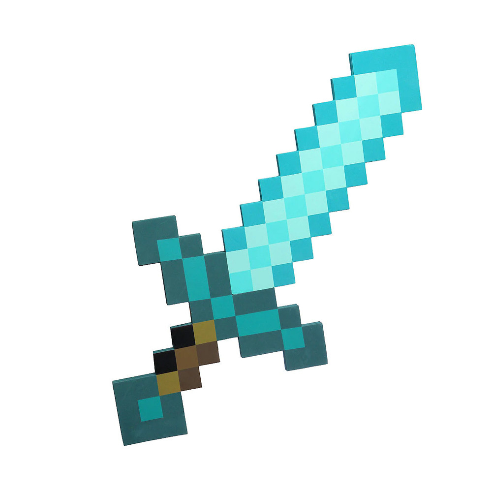 minecraft diamond sword cosplay foam