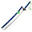 Blue EXORCIST - Rin's Katana - Kurikara - WOODEN Blade