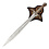SEIGNEUR DES ANNEAUX - Frodon épée elfique - Piqûre avec présentoir