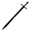 TEMPLAR - Dark Crusader Sword - Black