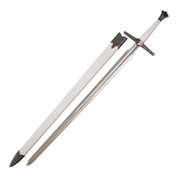 The Witcher TV Series - White Steel Sword of Geralt - Hard Scabbard