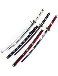  (PRE-ORDER)(PRE-ORDER)  ONE PIECE - Katana van Roronoa Zoro - METAAL 3-PACK - Santoryu (Beschikbaar Half April)