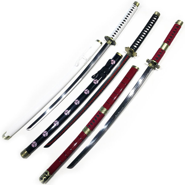 ONE PIECE - Katana von Roronoa Zoro - METALL 3-PACK - Santoryu